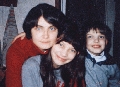 А. Панкратова с дочерью Еленой и сыном Арсением.