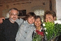 Роман Кабаков,Елена Фролова, Сельма Ансира, Маргарита Кабакова (26 августа 2008 г. Музей М.Цветаевой, Москва)