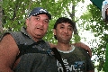Эдуард Филь с замечательным сахалинским бардом Веней Кимом в нашем лагере
