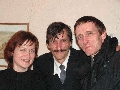 Светлана Смирнова, Григорий Симаков и Александр Костромин на банкете после вечера Евгения Аграновича в ЦДРИ.