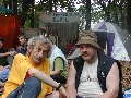 Грушинский фестиваль - 2002 на Мастрюковскх озерах. Николай Романов и Серго (сайт http://bards.ru).