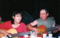 Мила Розенштейн и Борис Шахнович на бард-тусовке в Ган-Сахне(Израиль)